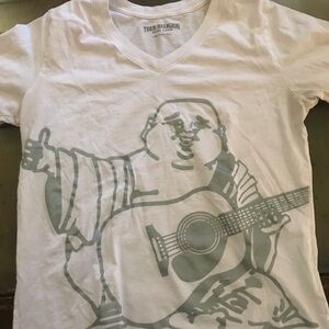 True Religion Little Kids V neck in white